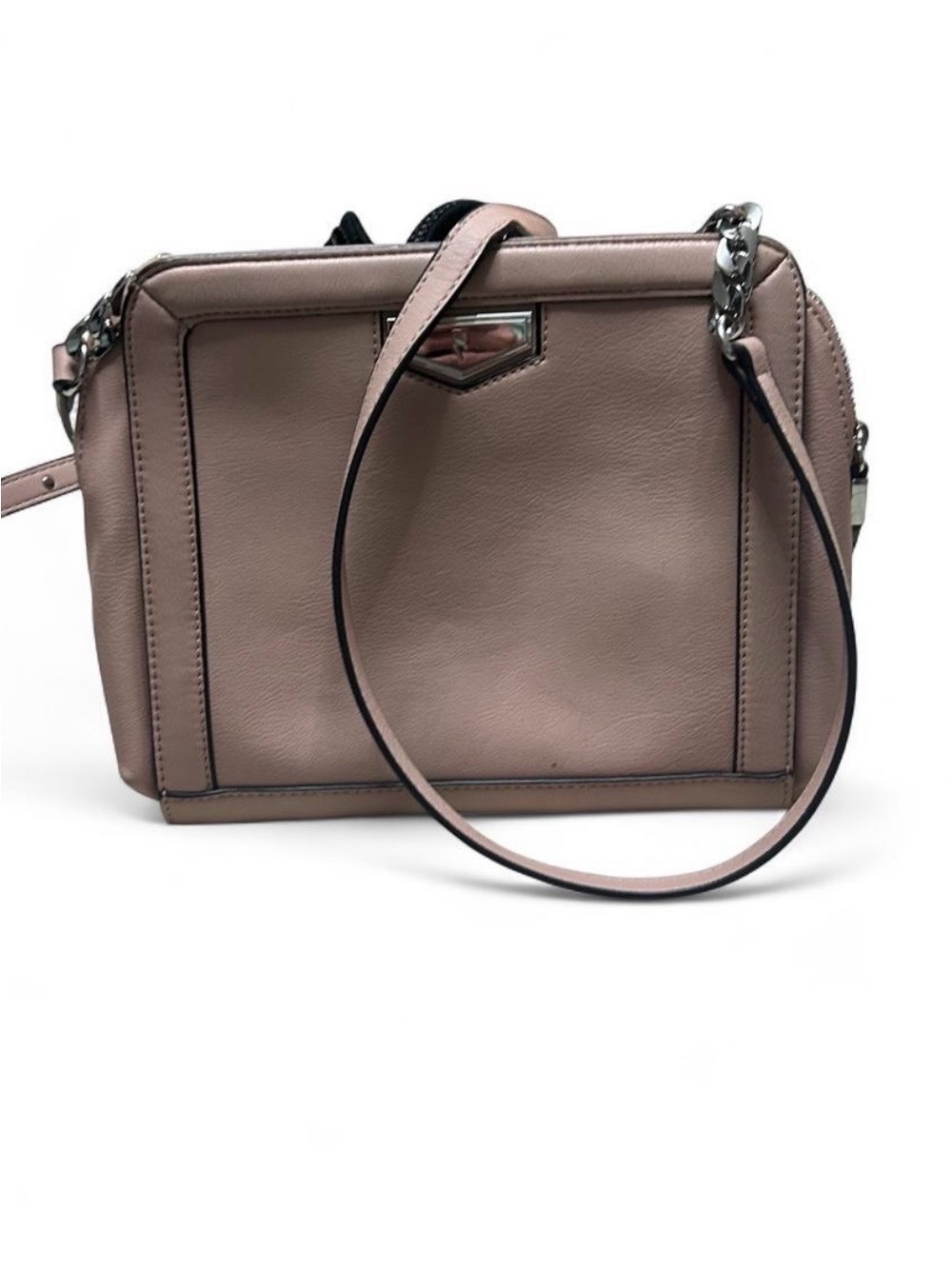 Simply Vera Vera Wang Dusty Blush Pebbled Leather Crossbody